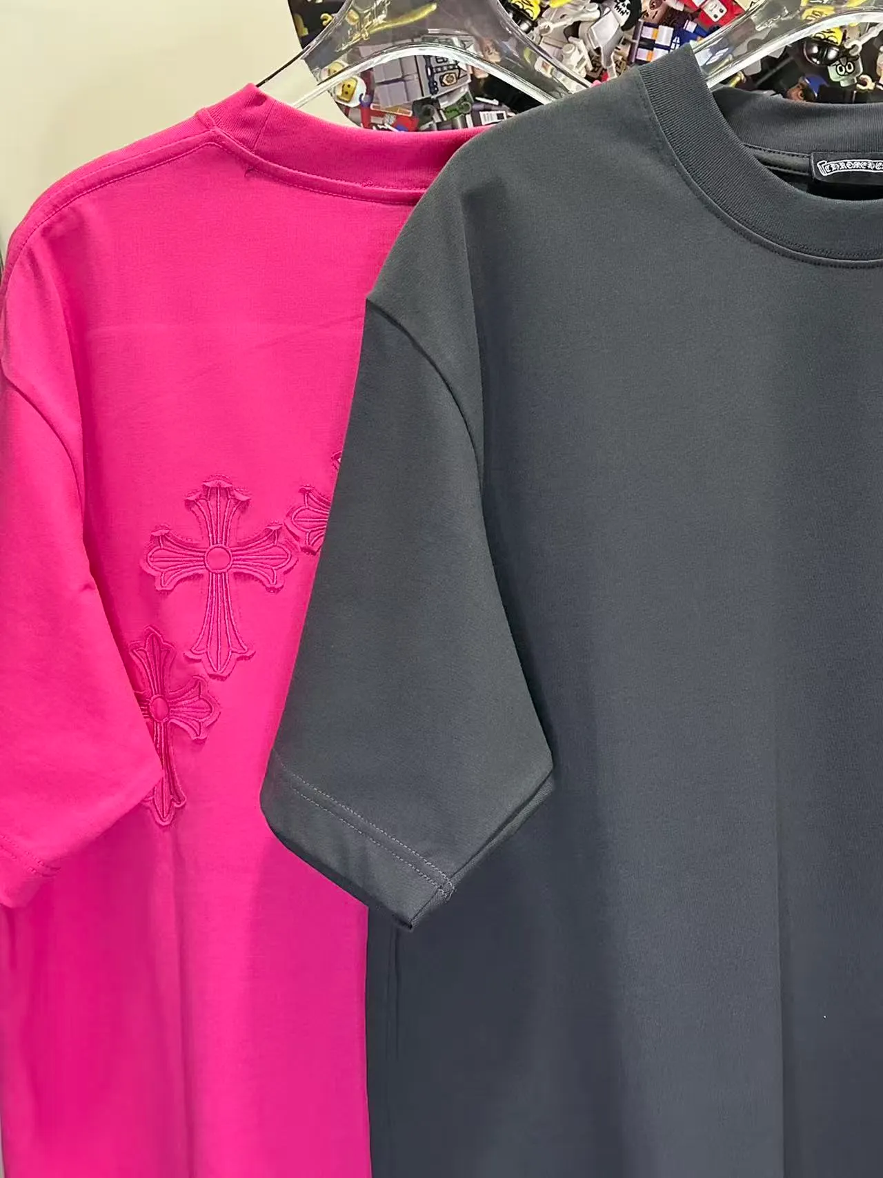 L 26876# 𝗖𝗵𝗿𝗼𝗺𝗲 𝗛𝗲𝗮𝗿𝘁𝘀 New Arrival Original ！ ： ➕100% 。 ： 🪡 ：White Black Gray Size：S XXL